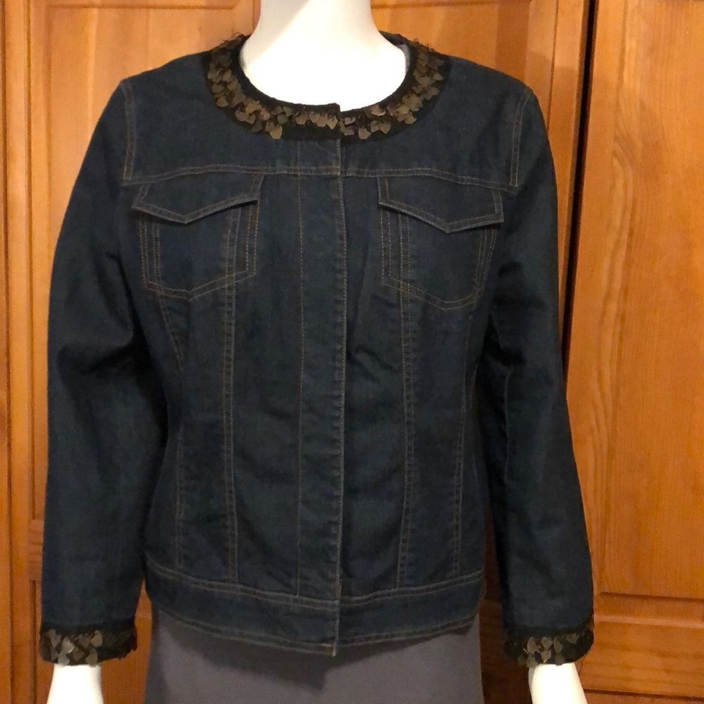 Focus 2000 Denim Jean Jacket Sz 10